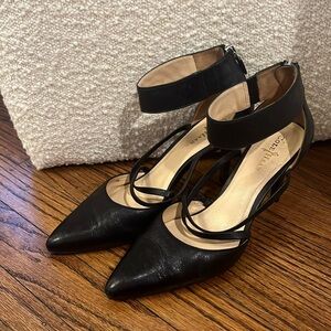 Cole Haan Leather Ankle-Strap Heels